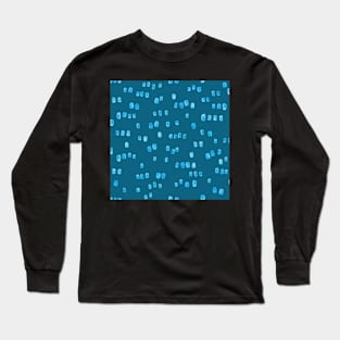 atercolour mod raindrops in teal Long Sleeve T-Shirt